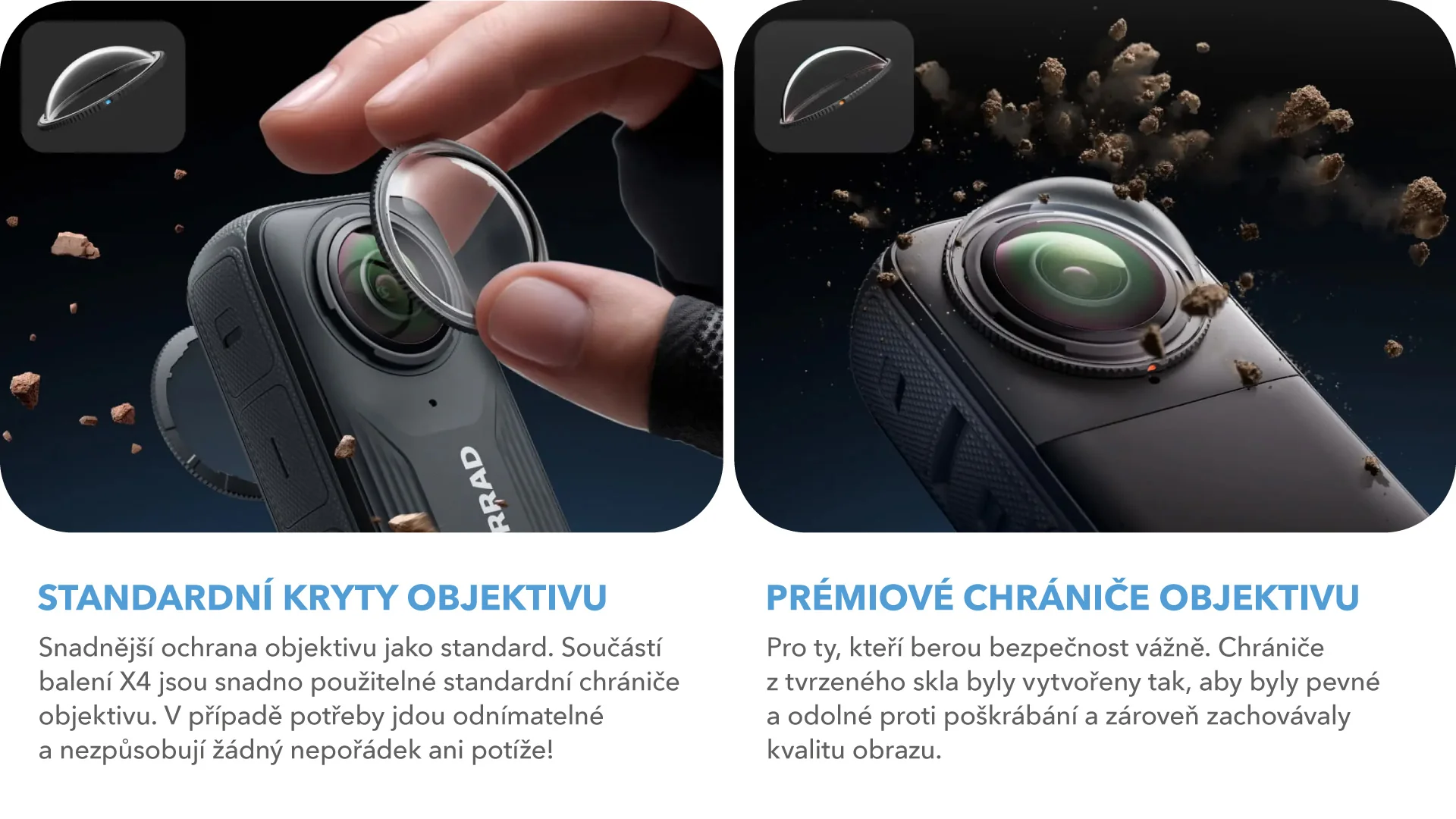 Maximální ochrana vaší kamery